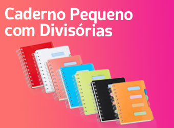 Caderno Pequeno com Divisórias